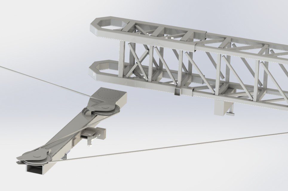 Ground Support Equipment Crane rigging and boom ladder