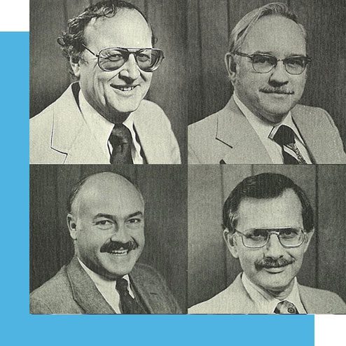 FourFounders Black and white photo of the 4 original founder of BRPH