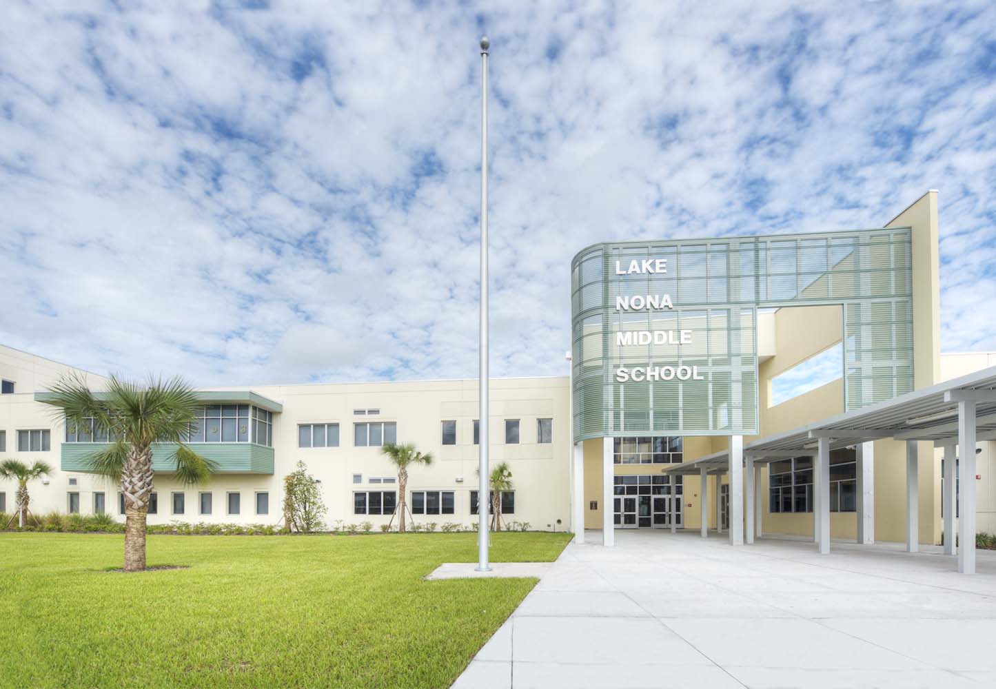 Lake Nona Middle School in Orlando FL - exterior building shot