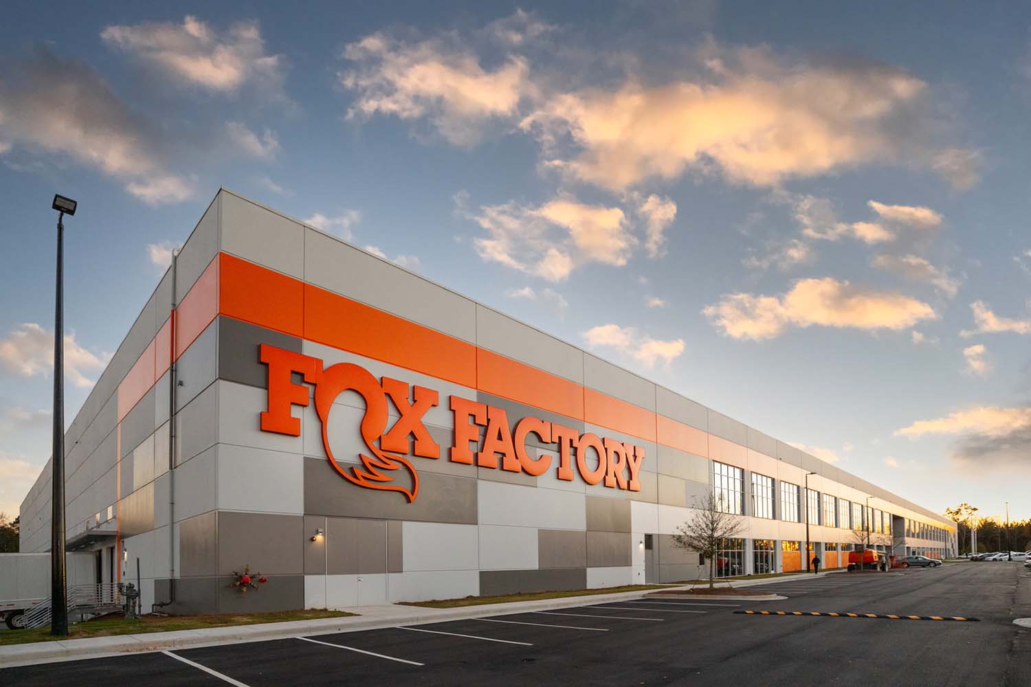 FOX Shocks fabrication and assembly factory in Gainesville, Ga. – Exterior photo