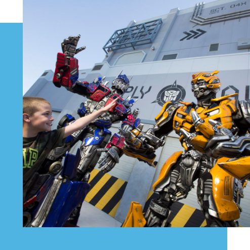 entertainment-portfolio-brph Robot costumes at Transformers ride