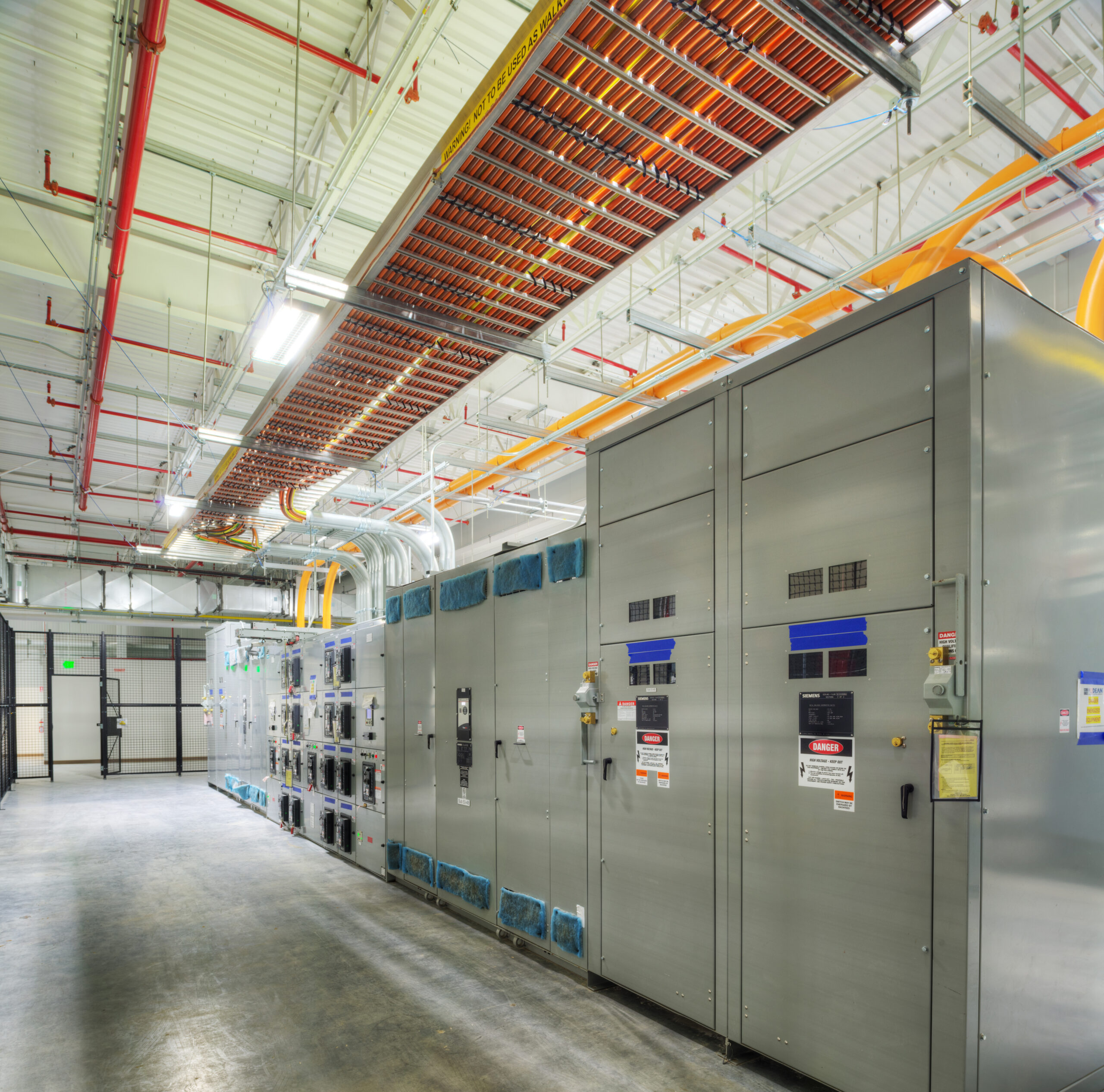 room with electrical cabinets